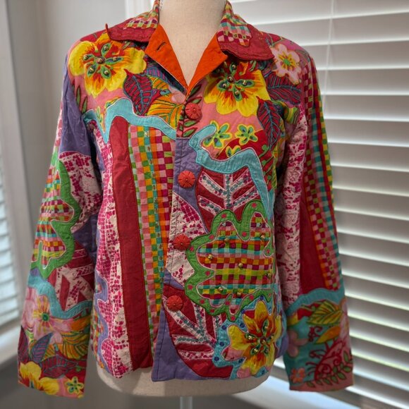 Madison Studio Quilted/Embroidered Jacket S - Picture 6 of 14